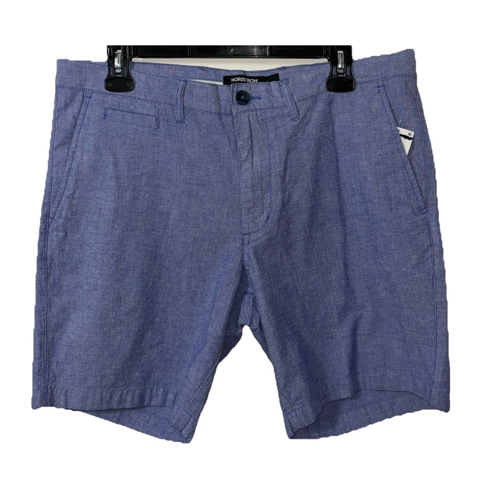 Nordstrom Slim Fit Mens Shorts 40 Blue Sporty Beach Lunch Preppy Boating‎ Cruise